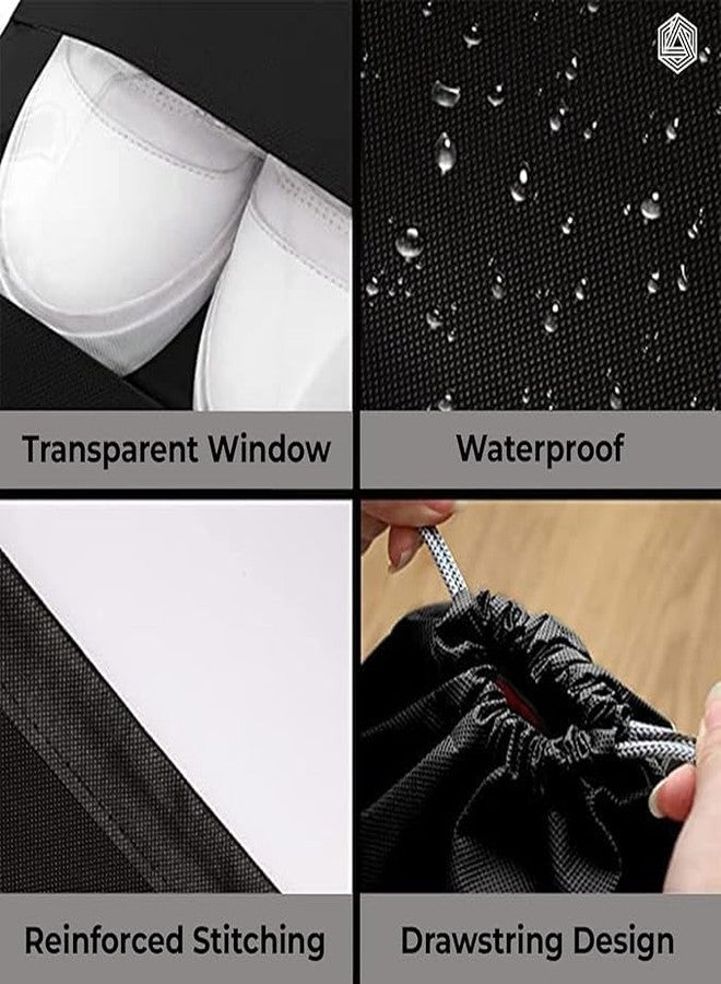 FAGVA Shoe Bag for Travel & Storage Portable Waterproof Travelling Shoe Storage Pouches and Cover for Luggage Adustable for Clothes Travel Storage for Women & Men (Pack of 5) - Image 3